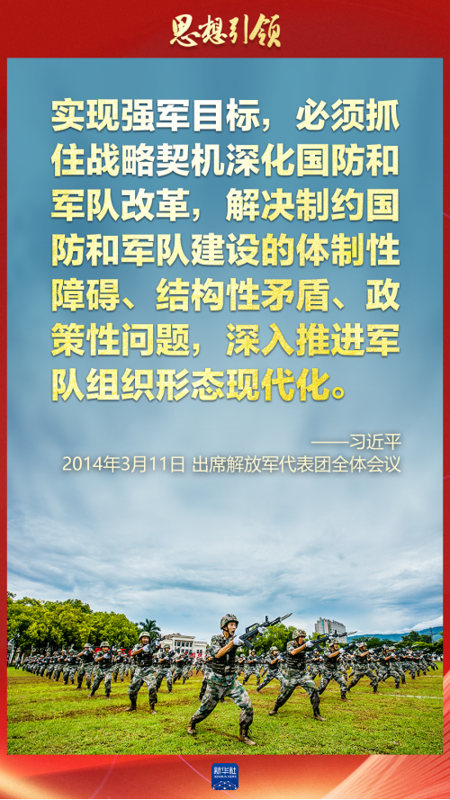 思想引領(lǐng)｜兩會(huì)上，習(xí)主席這樣談強(qiáng)軍之路