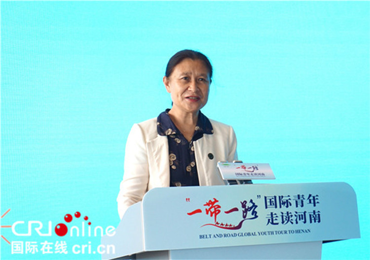 中國人民對外友好協(xié)會二級巡視員李冬梅致辭。賈親親 攝