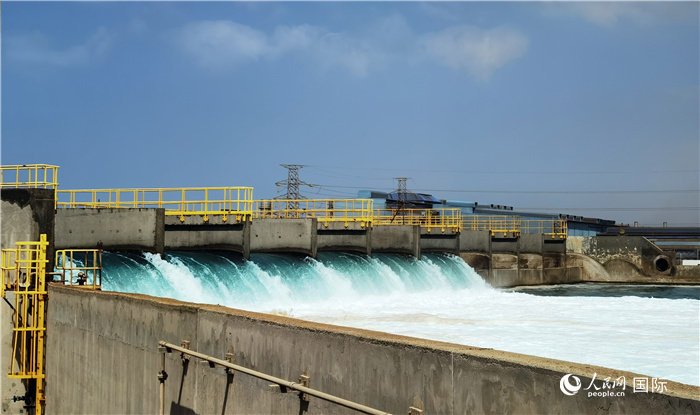 圖為取排水工程項目一景。人民網(wǎng)記者管克江攝