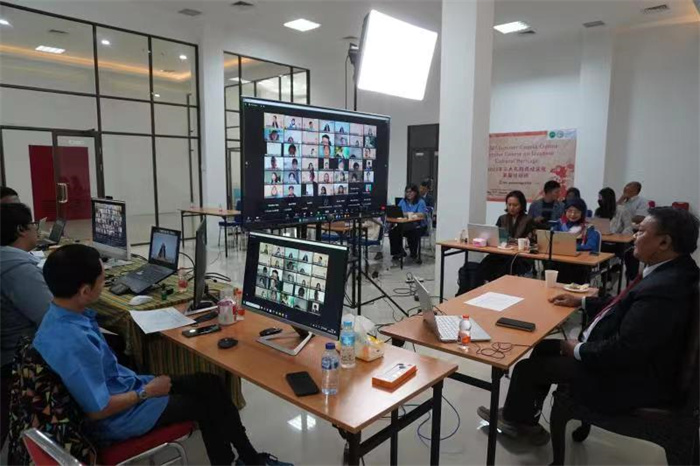 活動(dòng)現(xiàn)場。供圖：印尼三一一大學(xué)孔子學(xué)院