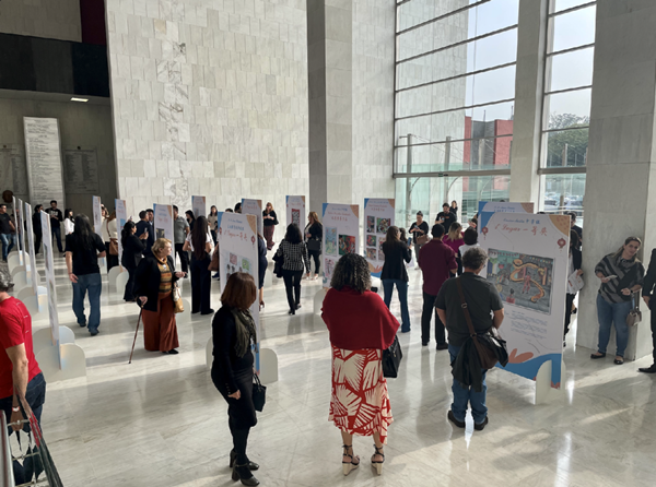 獲獎作品展現(xiàn)場。中國駐圣保羅總領(lǐng)館供圖