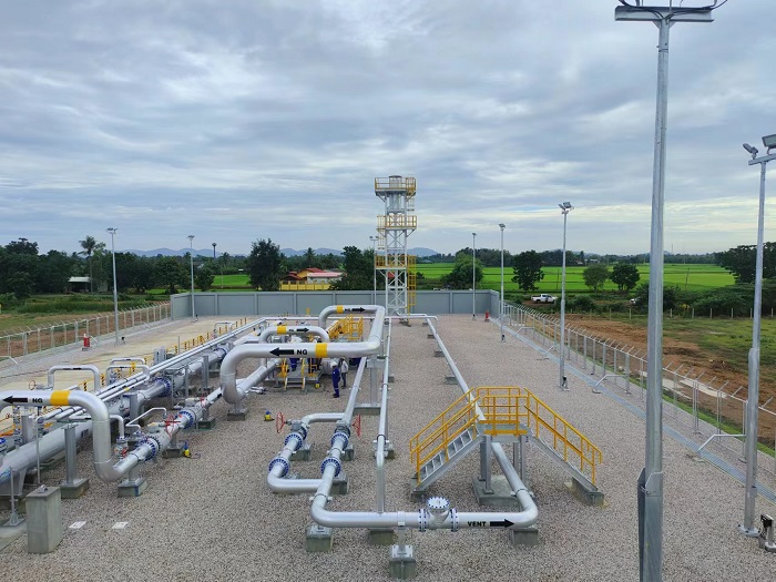 泰國(guó)新崗天然氣管道項(xiàng)目首站。卡瑪萊 攝