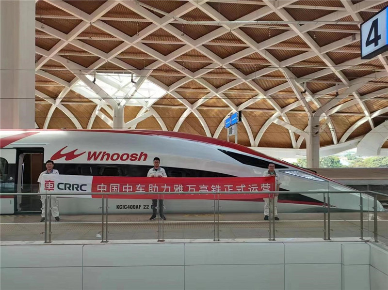 動車組整裝待發(fā)。中車青島四方機(jī)車車輛股份有限公司供圖