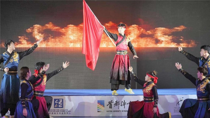 圖為“華夏風(fēng) 功夫情”演出場景，中國駐阿聯(lián)酋大使館供圖