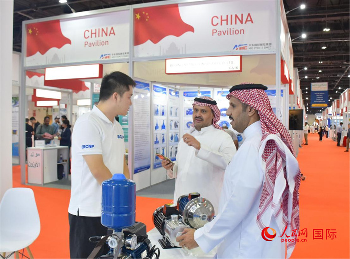 中企代表與外方嘉賓交流。人民網(wǎng) 塔里克·易卜拉欣攝