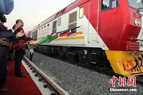 圖為2017年5月31日，蒙內鐵路成功開通。<a target='_blank' href='/'><p  align=