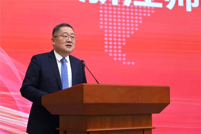 浙江師范大學黨委書記鄭孟狀致辭。主辦方供圖
