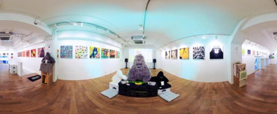 “大衛(wèi)猿”主題展覽現(xiàn)場。（主辦方供圖）