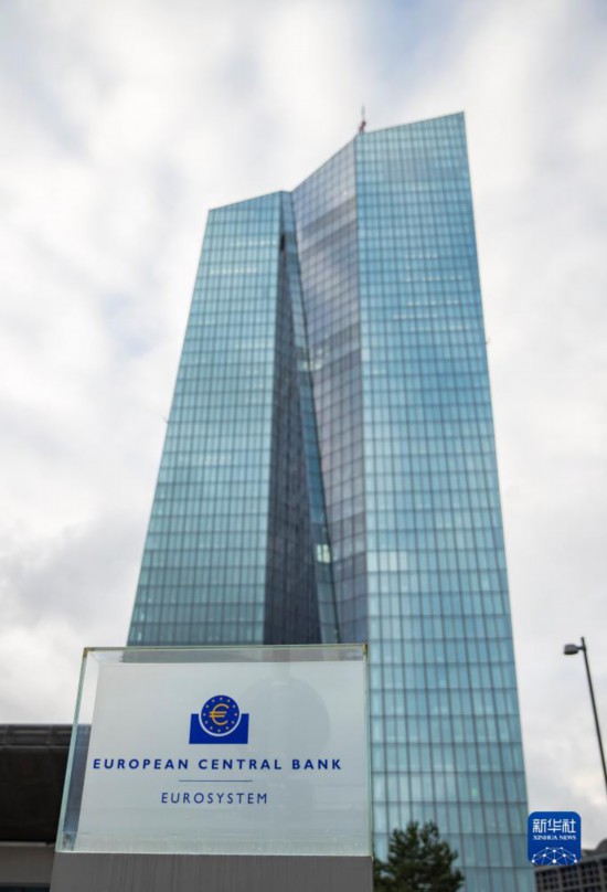 這是12月14日在德國法蘭克福拍攝的歐洲央行大樓。新華社記者 張帆 攝