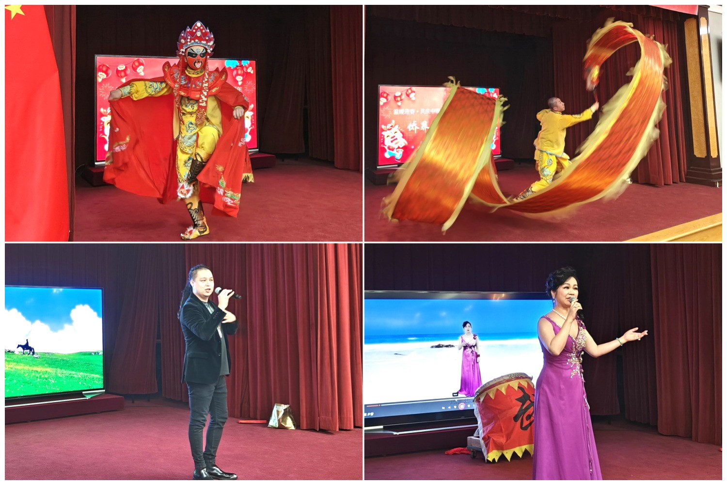 當(dāng)?shù)貎S界知名演員獻(xiàn)上精彩演出。主辦方供圖