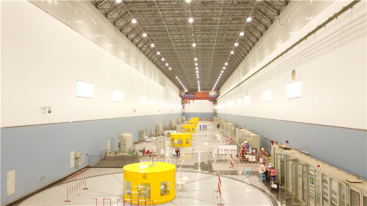 卡魯瑪水電站發(fā)電機(jī)組。王劍攝