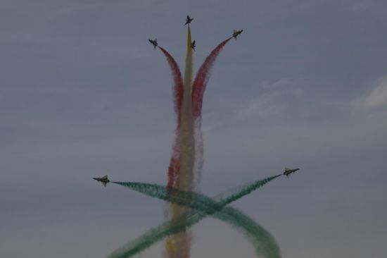 飛行表演現(xiàn)場。王曉東 攝