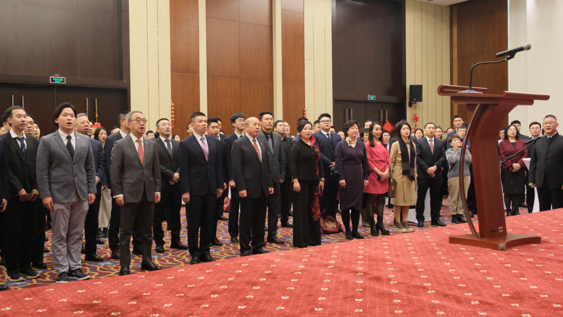 駐白俄羅斯使館2024年新春招待會現(xiàn)場。 駐白俄羅斯使館供圖