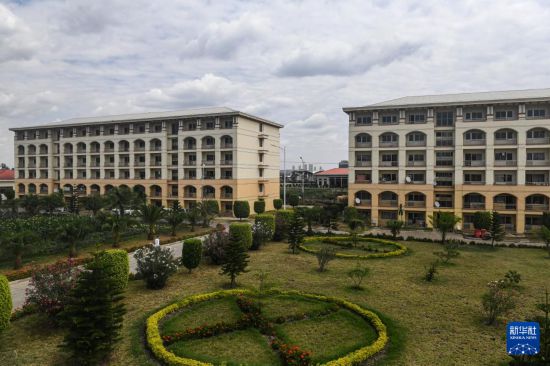 這是2024年2月16日在埃塞俄比亞杜凱姆市拍攝的東方工業(yè)園。 新華社記者 李亞輝 攝