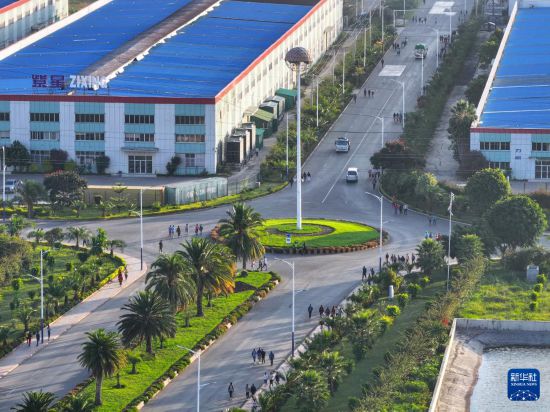 這是2023年10月31日在埃塞俄比亞杜凱姆市拍攝的東方工業(yè)園。 新華社發(fā)（東方工業(yè)園供圖）