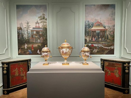 路易十五王后瑪麗·萊什琴斯卡的“中國(guó)人廳”。新華社記者徐壯 攝