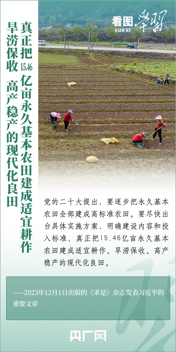 看圖學習丨推廣良田、良種、良法、良機 給農(nóng)業(yè)現(xiàn)代化插上科技的翅膀