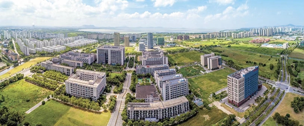 航拍產(chǎn)業(yè)園區(qū)一角。無錫高新區(qū)管委會供圖