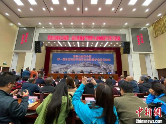 圖為祁連山國家公園第一屆自然觀察節(jié)開幕式現(xiàn)場?！±罱瓕帯z 　　