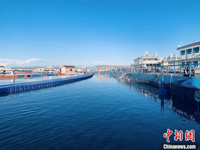 圖為青海湖一角。(資料圖) 張傲 攝