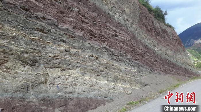 青藏高原東部始新世熱魯盆地的湖相沉積。　中科院青藏高原所 供圖