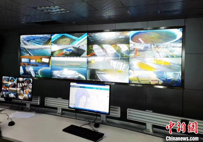 資料圖為生產(chǎn)平臺實(shí)時(shí)監(jiān)控視頻實(shí)現(xiàn)高速率、低時(shí)延回傳?！∏嗪Ｒ苿雍Ｄ戏止竟﹫D