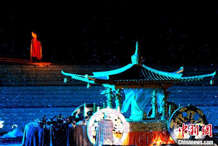 3月17日，西藏拉薩，《文成公主》大型史詩(shī)劇演出現(xiàn)場(chǎng)?！±盍?攝