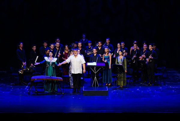 2024匈牙利青少年國際音樂會節(jié)目《茉莉花》表演舞臺現(xiàn)場。兒促會藝教委供圖