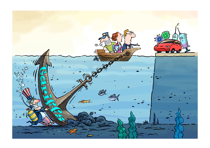 漫畫作者：馬宏亮（人民網(wǎng)版權(quán)圖片，未經(jīng)授權(quán)請勿轉(zhuǎn)載。）