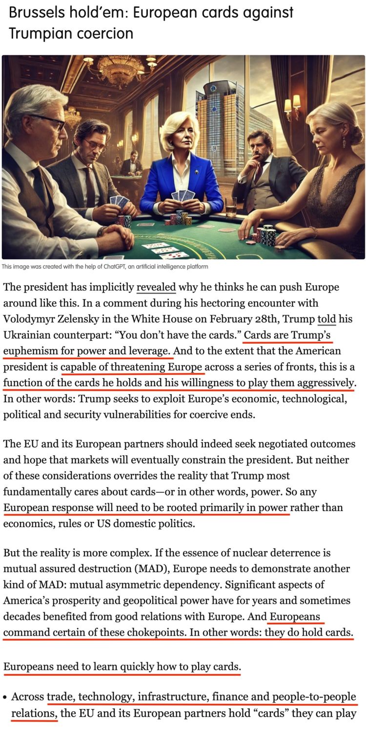 深觀察丨“只要團(tuán)結(jié)，歐盟反制美國的王牌很多”