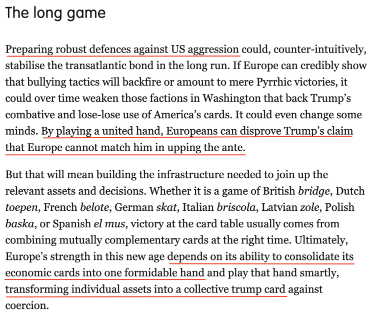 深觀察丨“只要團(tuán)結(jié)，歐盟反制美國的王牌很多”