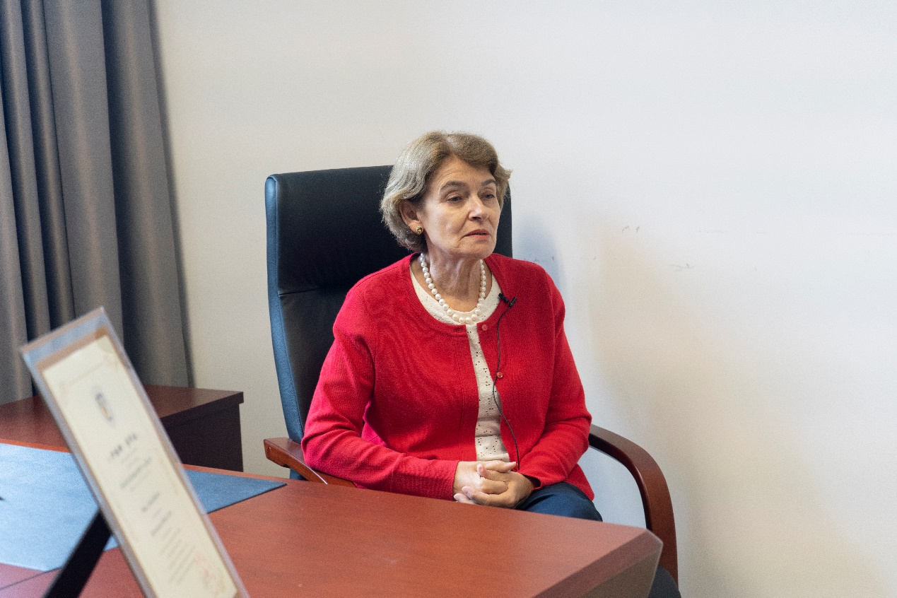 聯(lián)合國教科文組織前總干事伊琳娜·博科娃接受人民網(wǎng)采訪。人民網(wǎng) 常沙攝