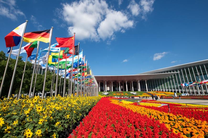 第七屆中國國際進(jìn)口博覽會會場。人民網(wǎng)記者 翁奇羽攝