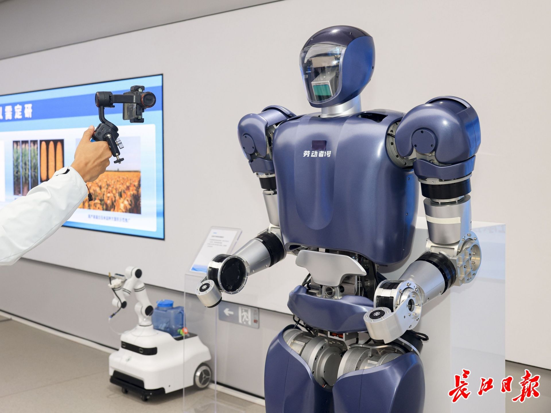 格藍若人形機器人。長江日報記者胡冬冬 攝