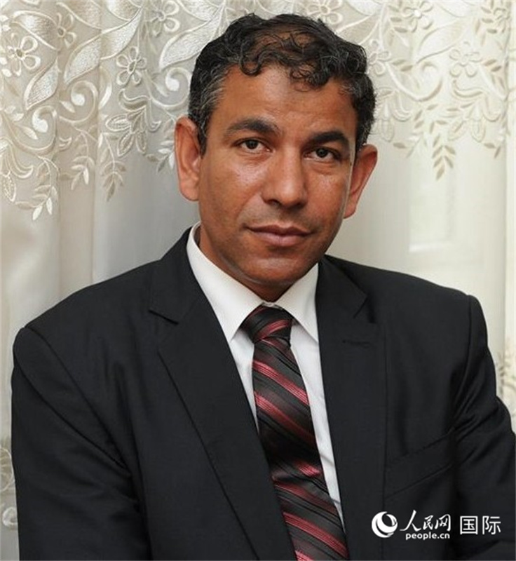 埃及著名中國(guó)和亞洲問題專家德拉比克。人民網(wǎng)記者 黃培昭攝