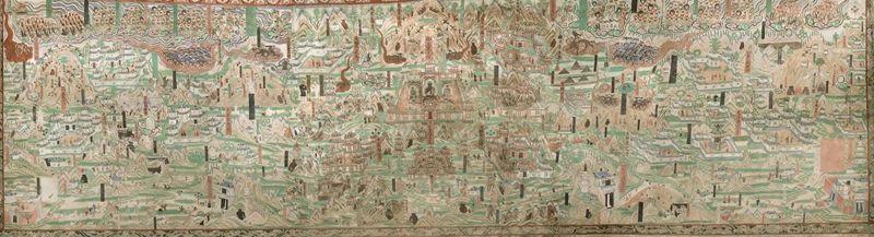 莫高窟第61窟五臺山圖。