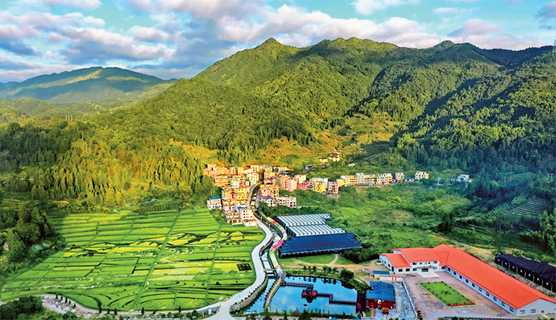 林茂田豐、天藍水清的“七彩”后洋村。 寧德市委宣傳部供圖 （2023年第24期《求是》雜志刊發(fā)）