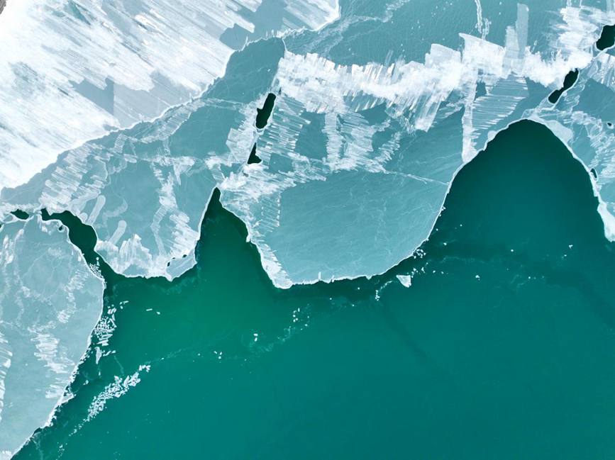 西藏阿里:冬日湖冰盛景【4】