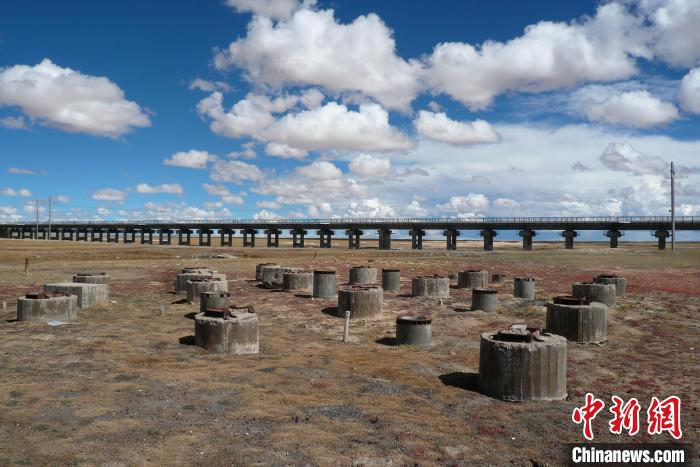 圖為中鐵西北院清水河樁基試驗(yàn)場。(資料圖) 中鐵西北科學(xué)研究院供圖
