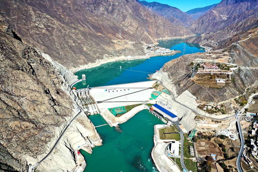 蘇洼龍水電站全景。吳雛音 攝