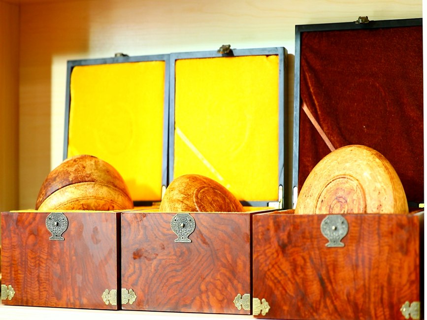 藏地木碗成品。