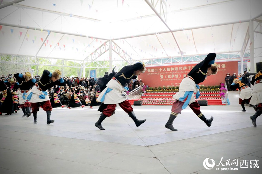 舞蹈《守望青稞》。人民網(wǎng) 次仁羅布攝