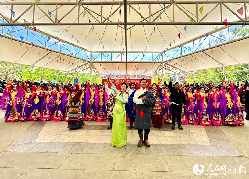 演出活動(dòng)結(jié)束。人民網(wǎng) 次仁羅布攝