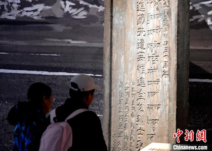 圖為5月18日，觀眾正在欣賞展覽?！±盍?攝