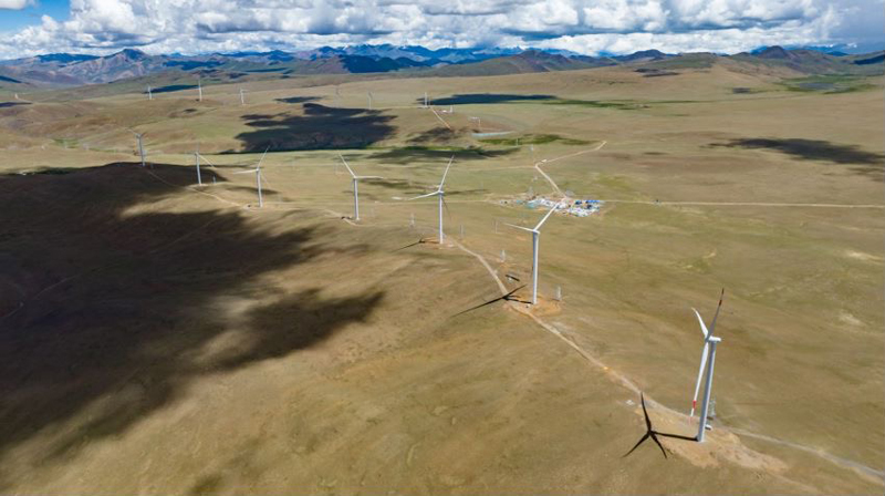 西藏措美哲古風電場。受訪者供圖