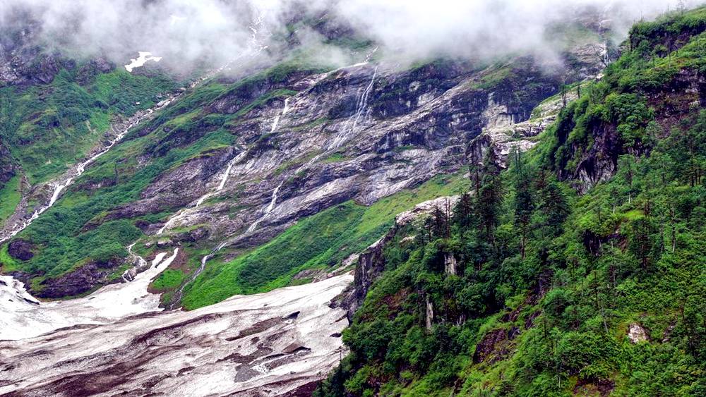 磅礴的河流滋養(yǎng)著山間草木。張澤坤攝