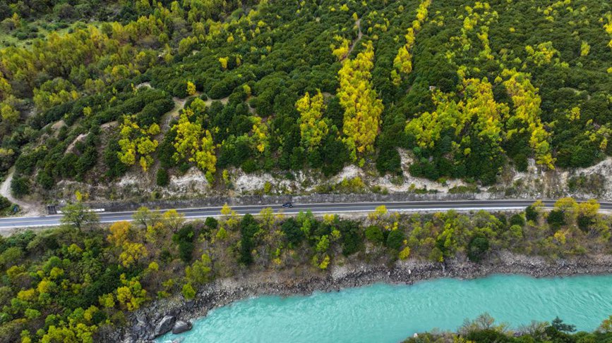 去往墨脫的路上，秋色正明。張澤坤攝